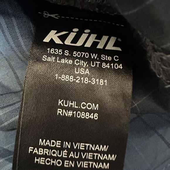 KUHL mens plaid shirt button up size 2XL double pocket outdoor comfort hiking - Picture 5 of 9